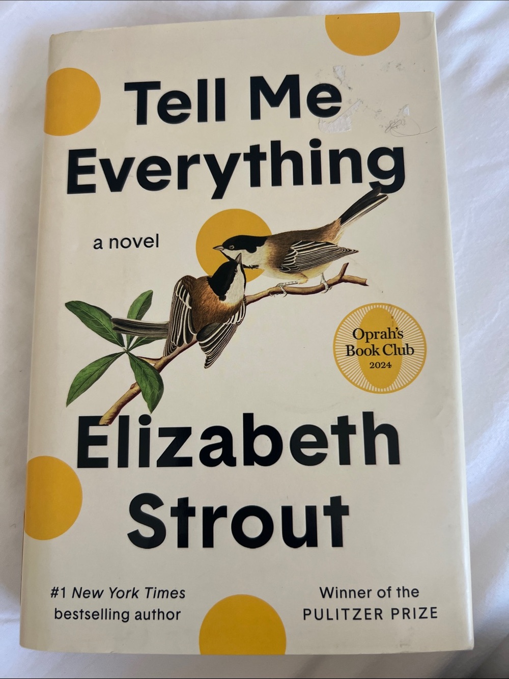 Tell me everything by Elizabeth strout . Used very good!